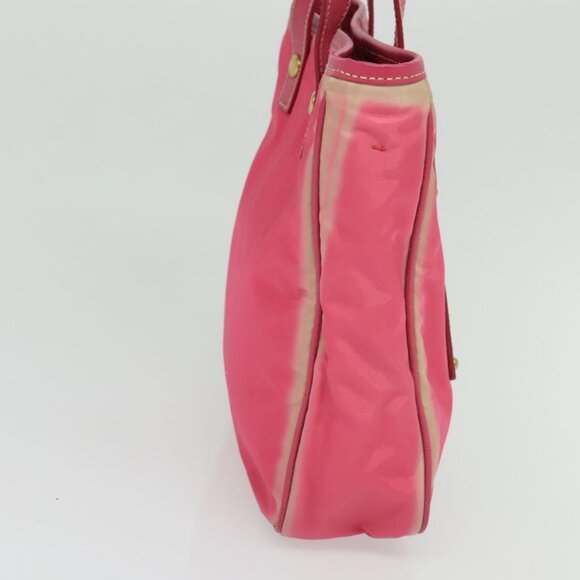 PRADA Hand Bag Nylon 2way Pink Gold Auth 134444 - Picture 5 of 16
